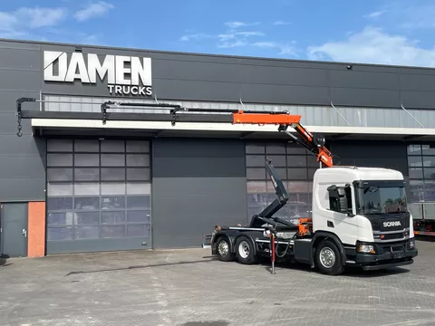 Scania P P340 XT Atlas 96.3E - A3L laadkraan + VDL Containersysteem