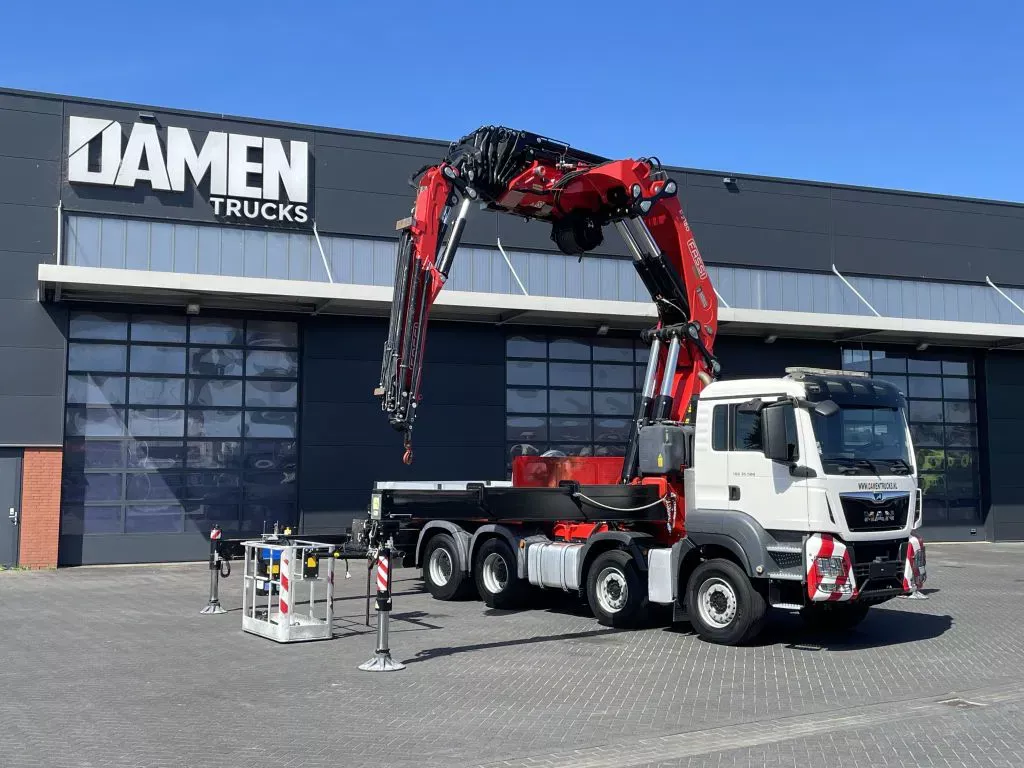 MAN TGS 35.500 8x4 met Fassi F2150RA.2.28 XHE - DYNAMIC + JIB L816L